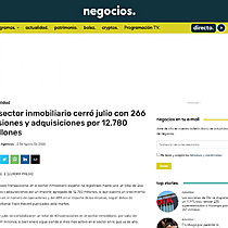 El sector inmobiliario cerr julio con 266 fusiones y adquisiciones por 12.780 millones